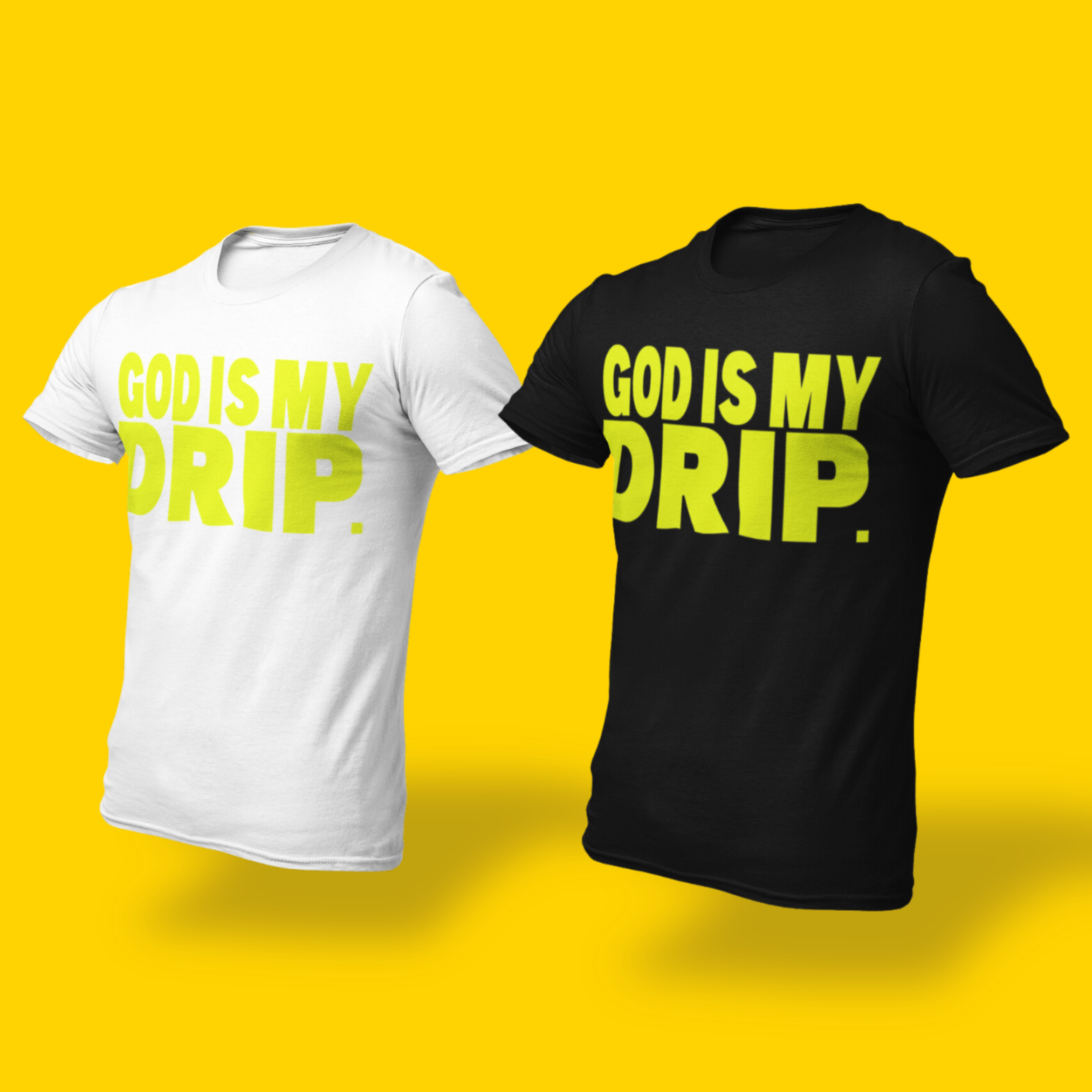 Neon “Flavors” Drip (neon yellow, neon green, neon blue, neon pink) Short Sleeve GODISMYDRIP T-Shirt