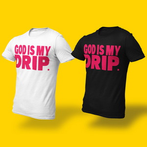 Neon “Flavors” Drip (neon yellow, neon green, neon blue, neon pink) Short Sleeve GODISMYDRIP T-Shirt