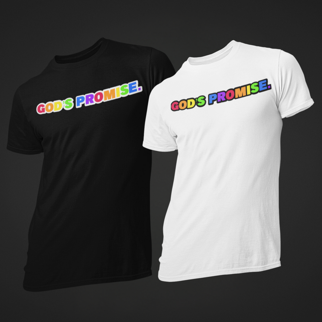 GOD’S PROMISE. Drip (black, white, red, orange, yellow, blue, green, purple) Short Sleeve GODISMYDRIP T-Shirt