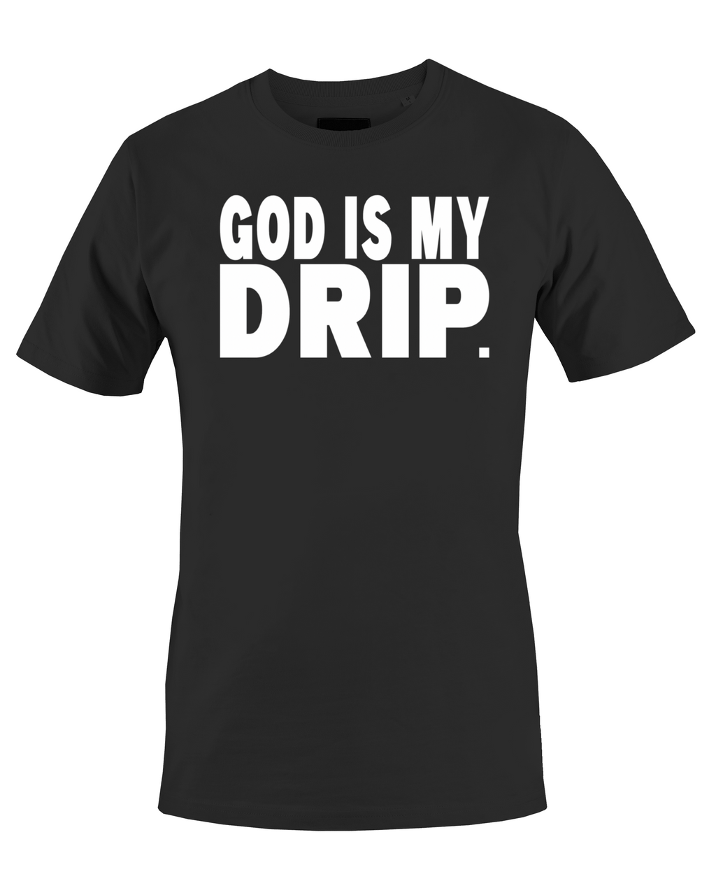 Black Drip (white) Short Sleeve GODISMYDRIP T-Shirt