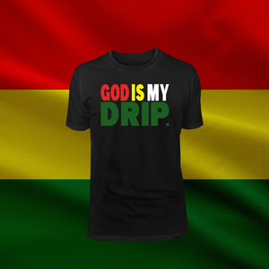 “GOD LOVES US” Drip (black, white, red, green) Short Sleeve GODISMYDRIP T-Shirt