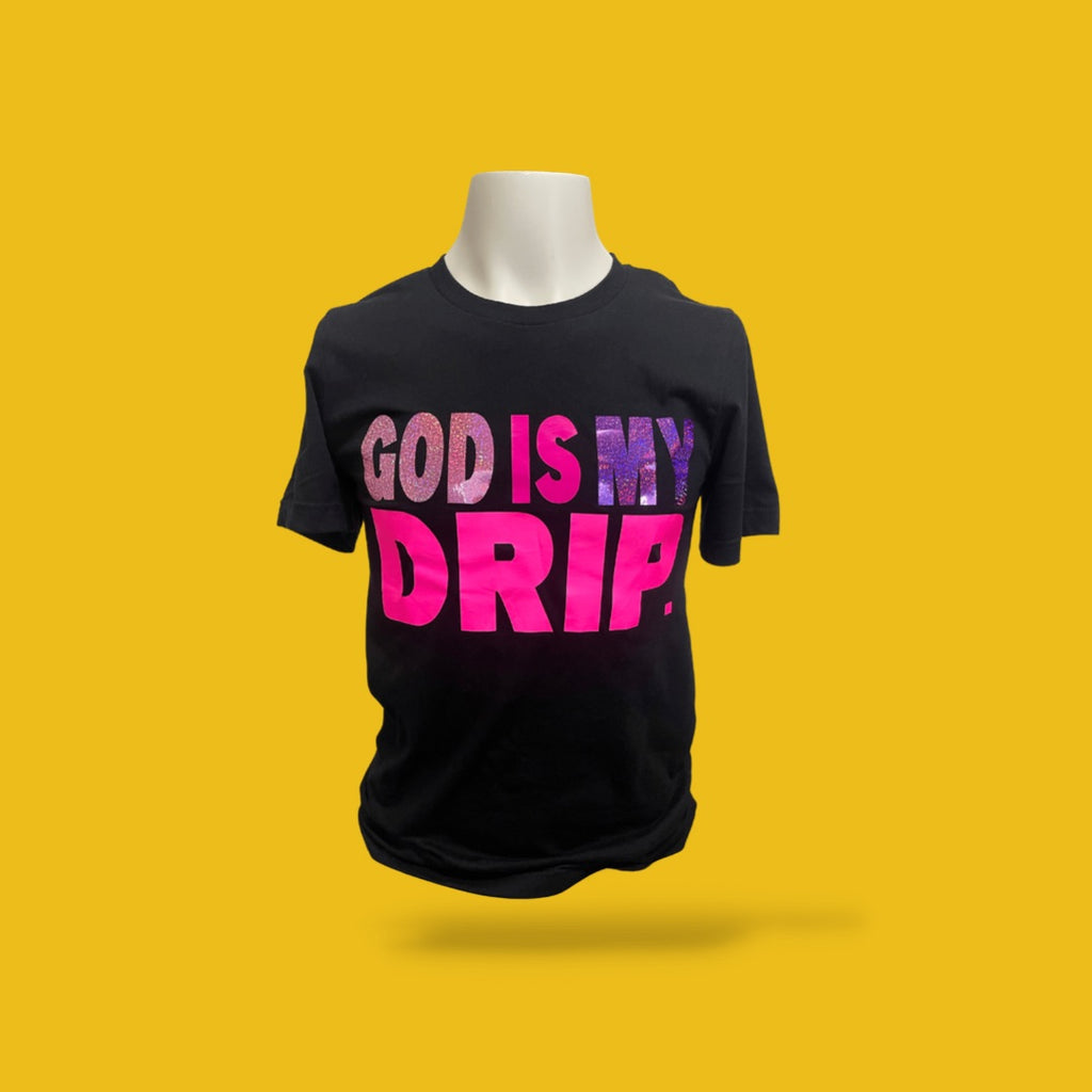THINK PINK Drip (various pink) Short Sleeve GODISMYDRIP T-Shirt