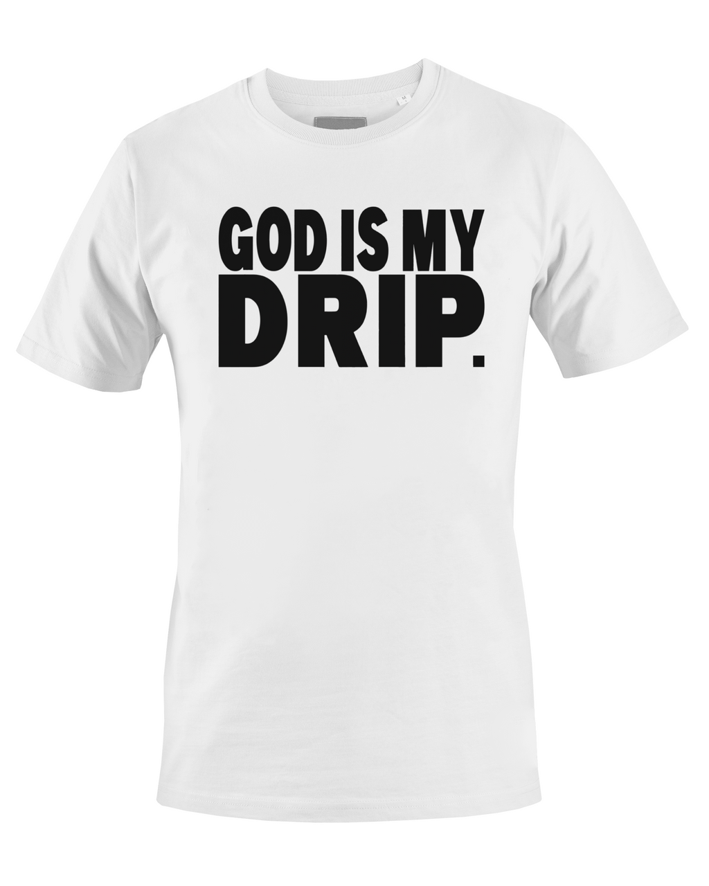 White Drip (black) Short Sleeve GODISMYDRIP T-Shirt