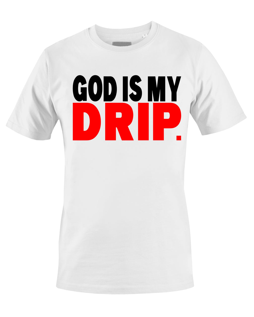 White Drip (black & red) Short Sleeve GODISMYDRIP T-Shirt