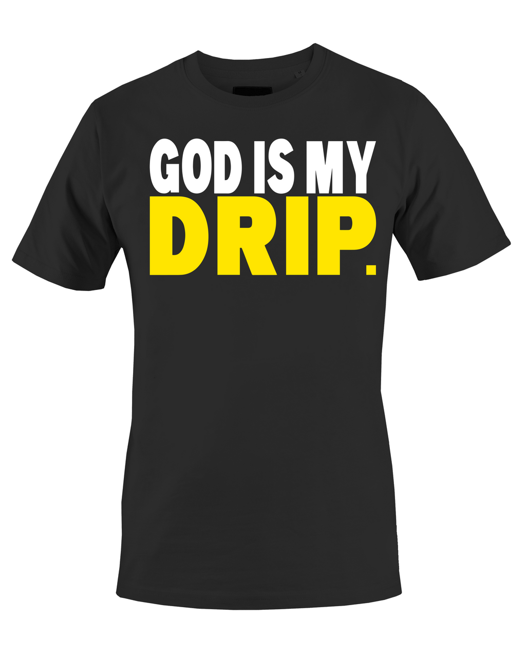 Black Drip (white & gold) Short Sleeve GODISMYDRIP T-Shirt